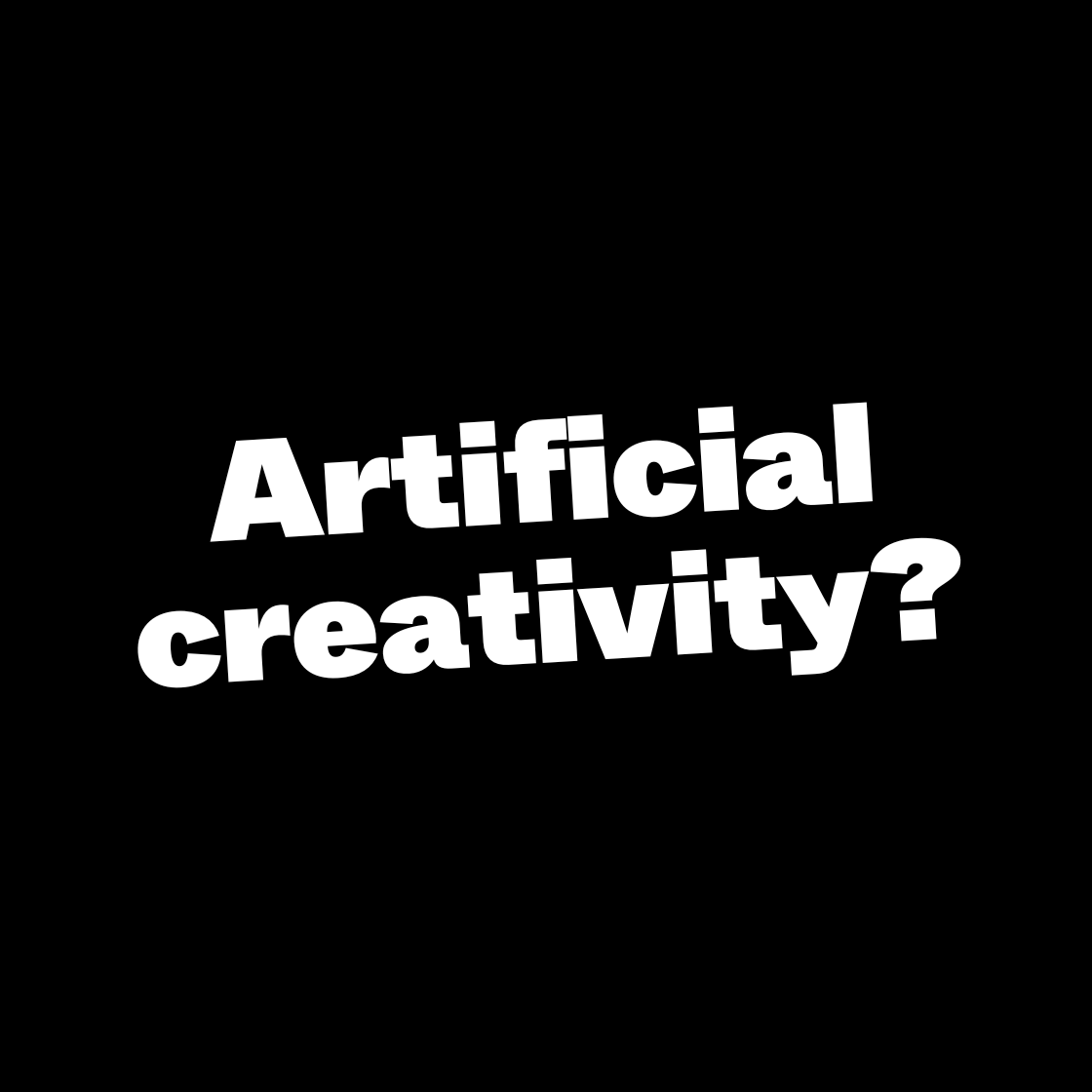 Artificial creativity?